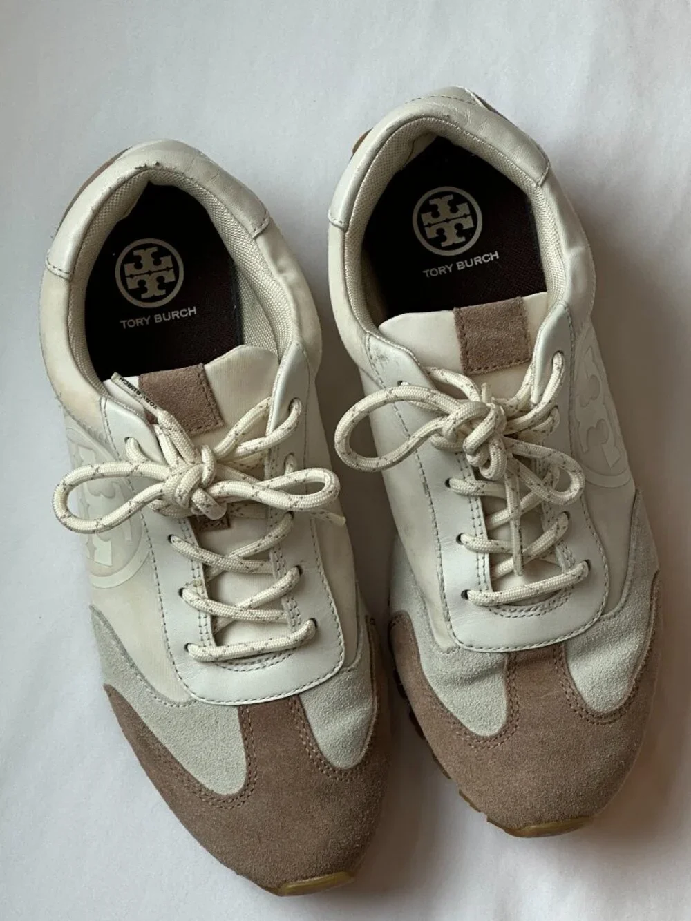 Beige Tory Burch sneakers